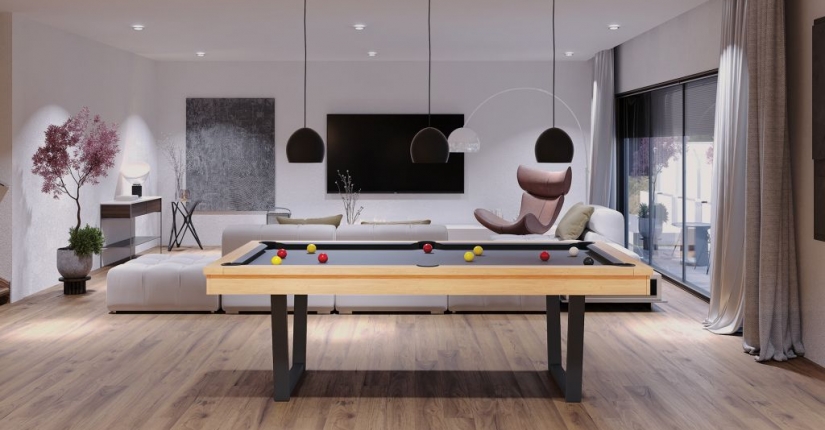 Sublimez votre déco minimaliste avec un billard convertible table